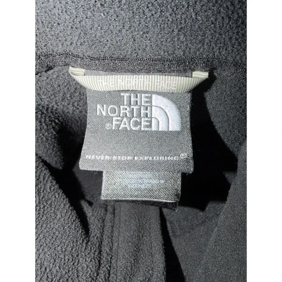 The North Face Fleece Zip-Up Jacket Large Black TNF Men Adult - Picture 6 of 8
